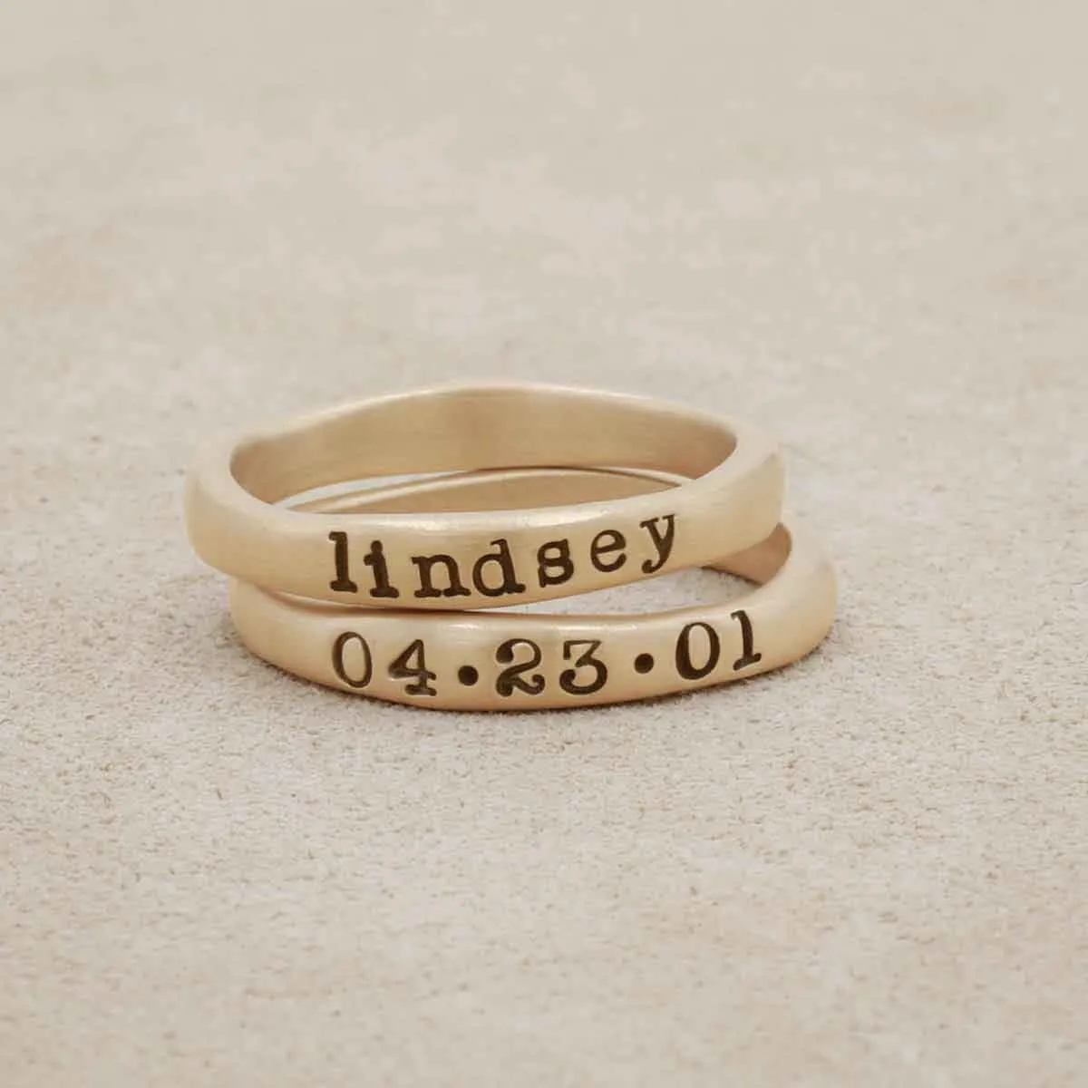 Gold Stacking Rings {14k Gold}