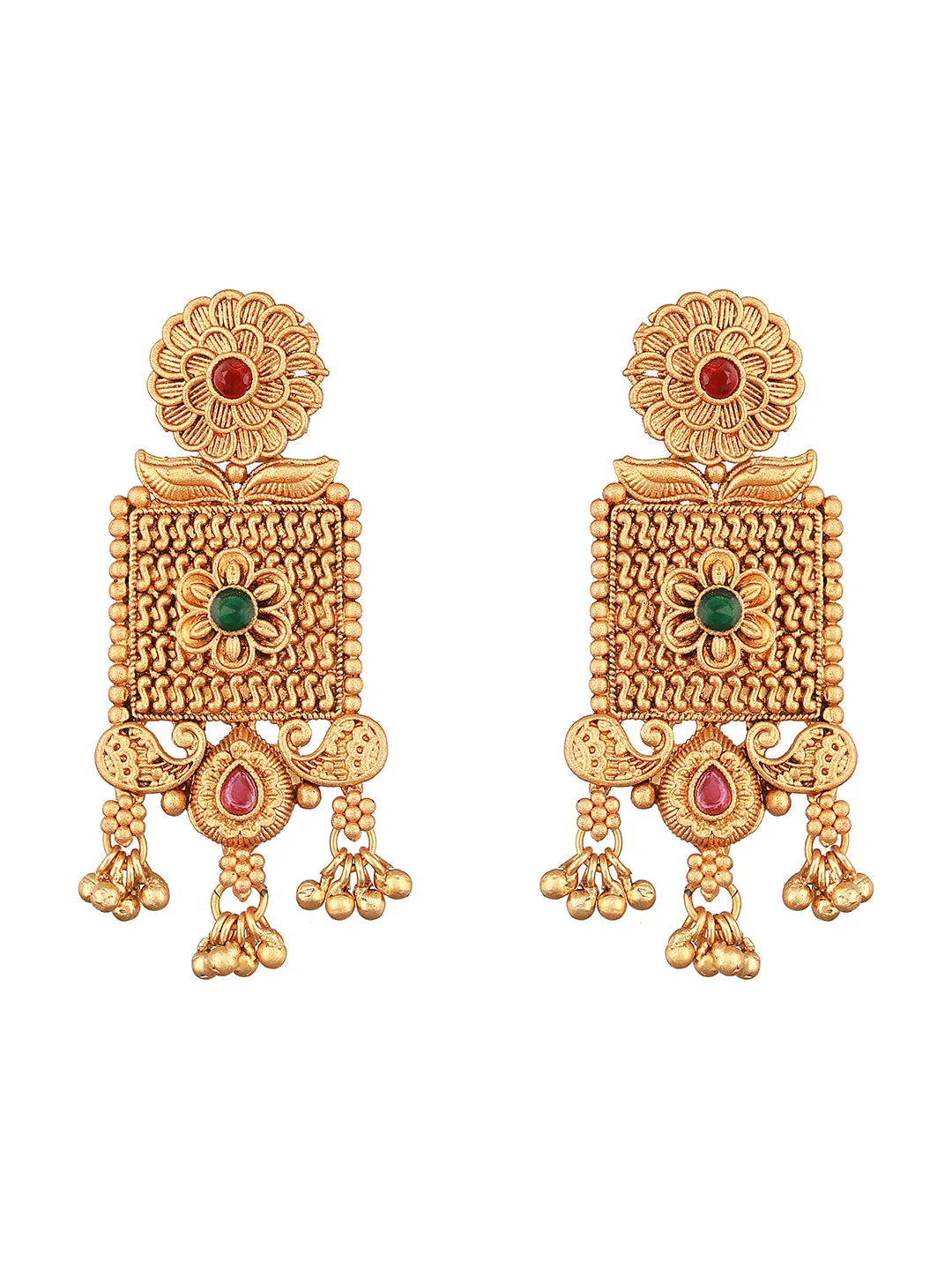 Gold-Toned Classic Drop Earrings