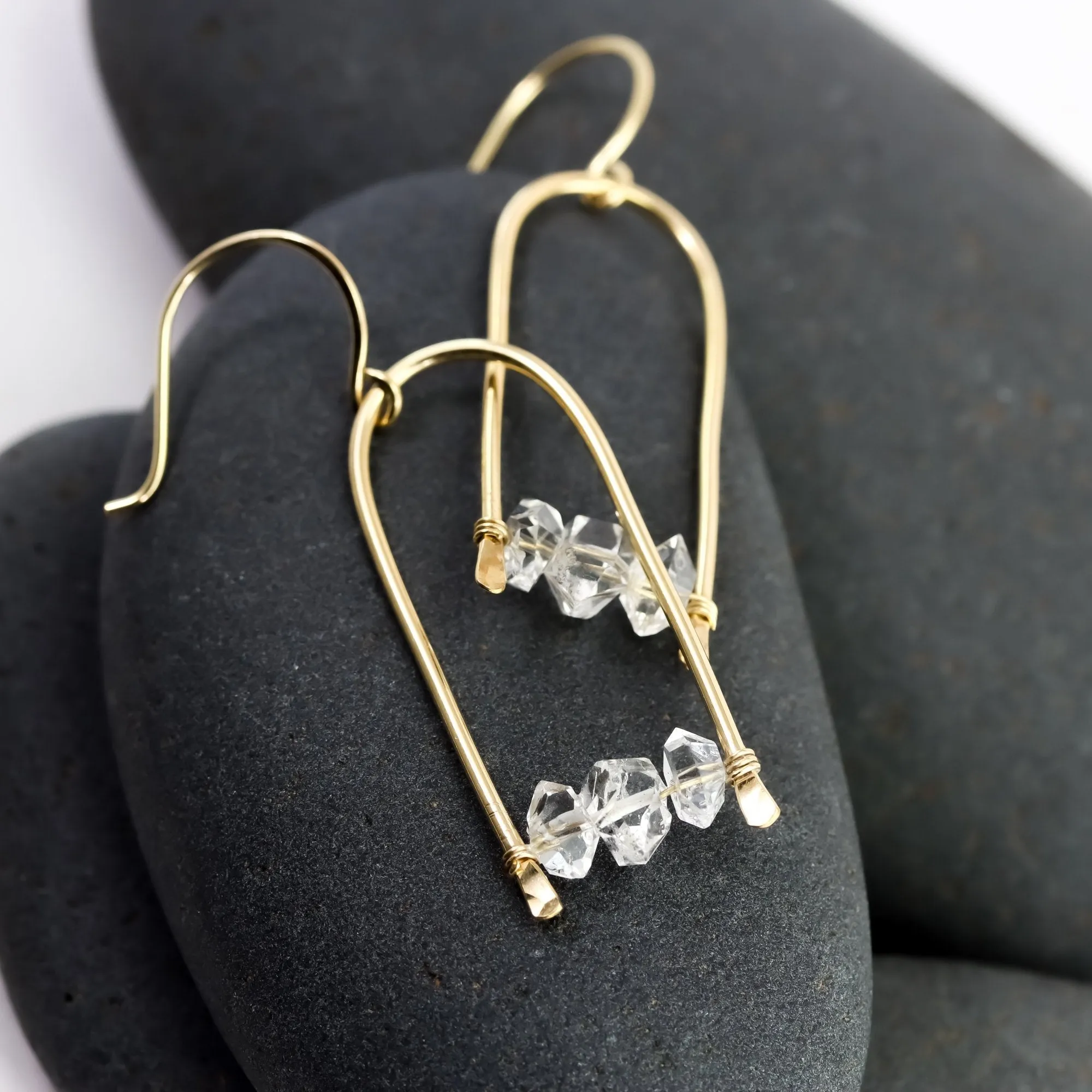 Herkimer Arch Earrings