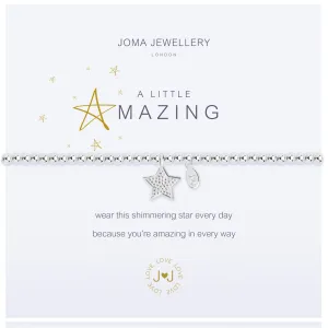 Joma Jewellery Silver A Little 'Amazing' Bracelet