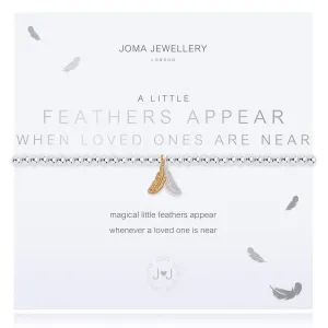 Joma Jewellery Silver A Little 'Feathers Appear When Loved Ones Are Near' Bracelet