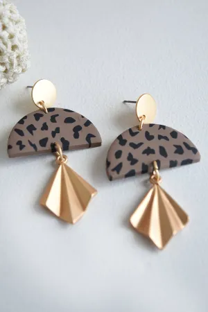 KENDALL EARRINGS -BROWN