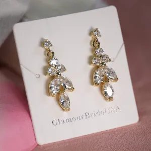 Kristen - Crystal Wedding Earrings