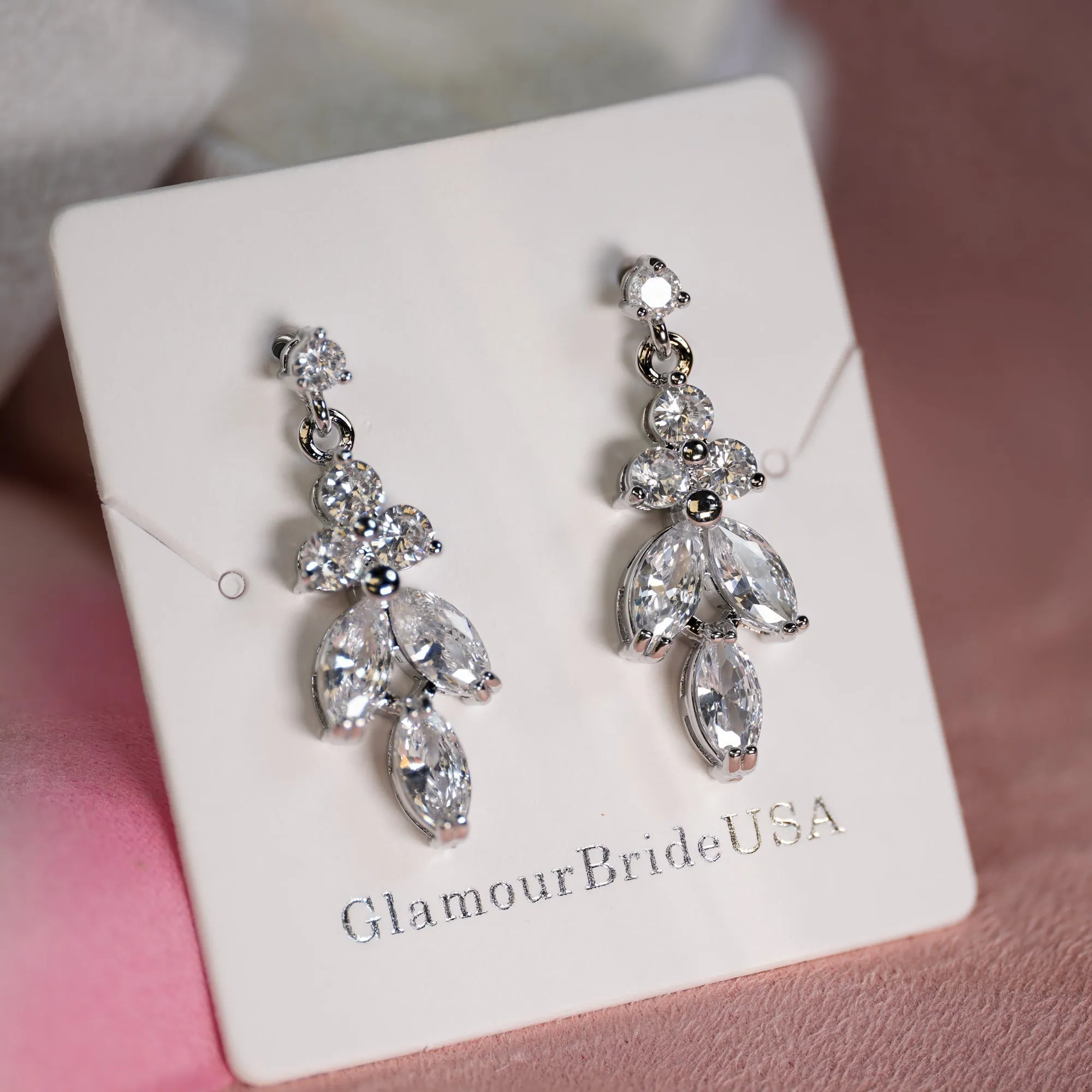 Kristen - Crystal Wedding Earrings