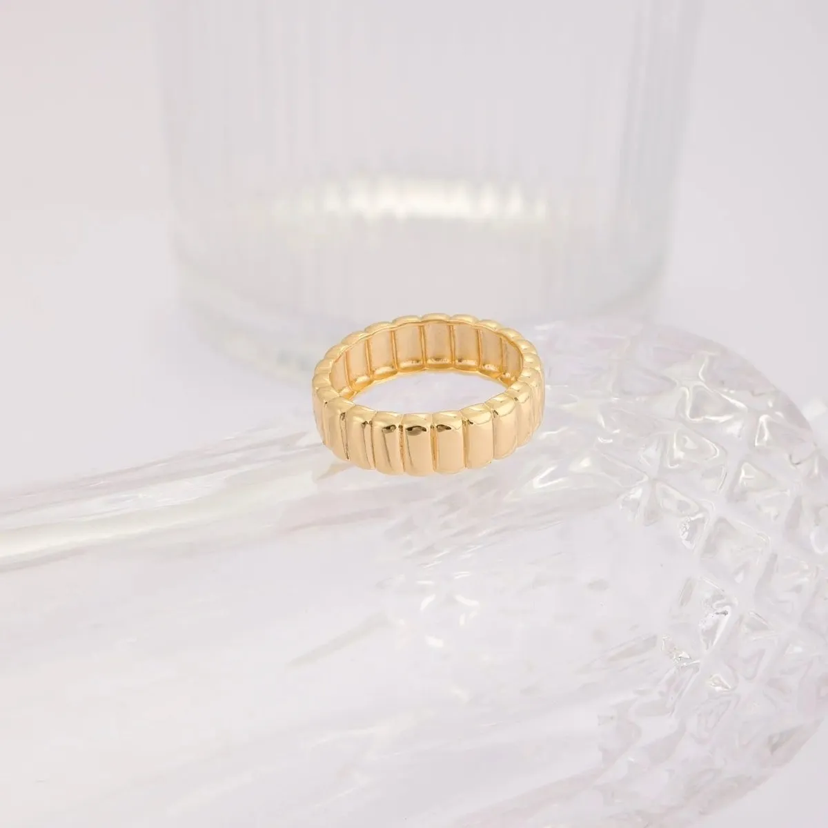 Kyerlyn Gold Stripe Rings Size 6-9