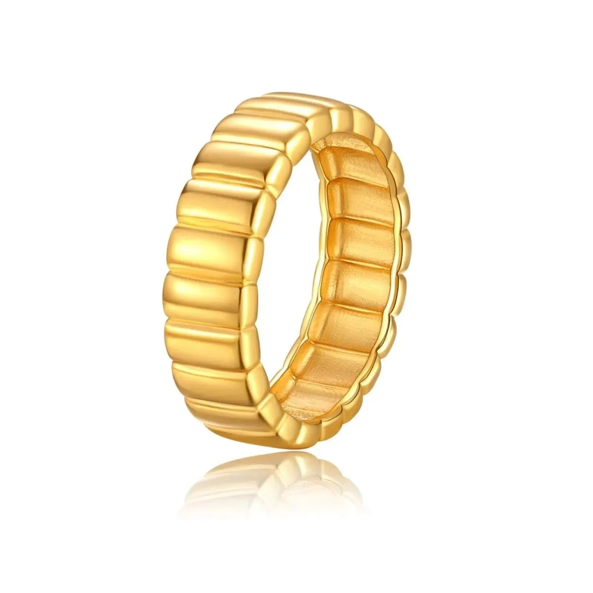 Kyerlyn Gold Stripe Rings Size 6-9