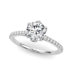 Ladies Split Shank Engagement Ring 85322