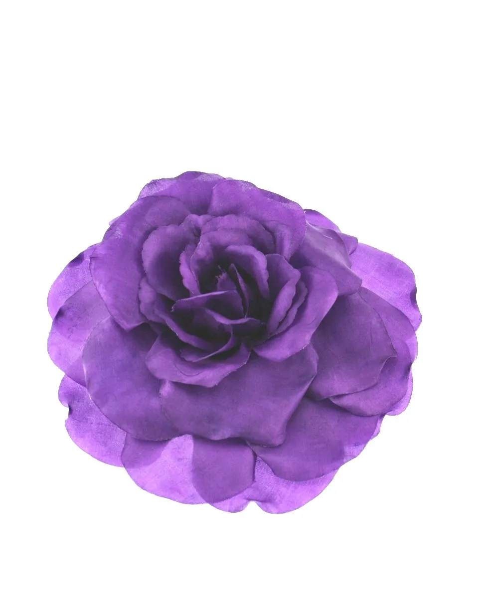 Large Rose on Elastic & Brooch Pin