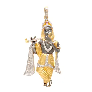 Lord Krishna Pendant For Women IJ15CSSP025