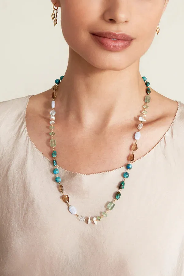 Maeve Necklace Turquoise Mix