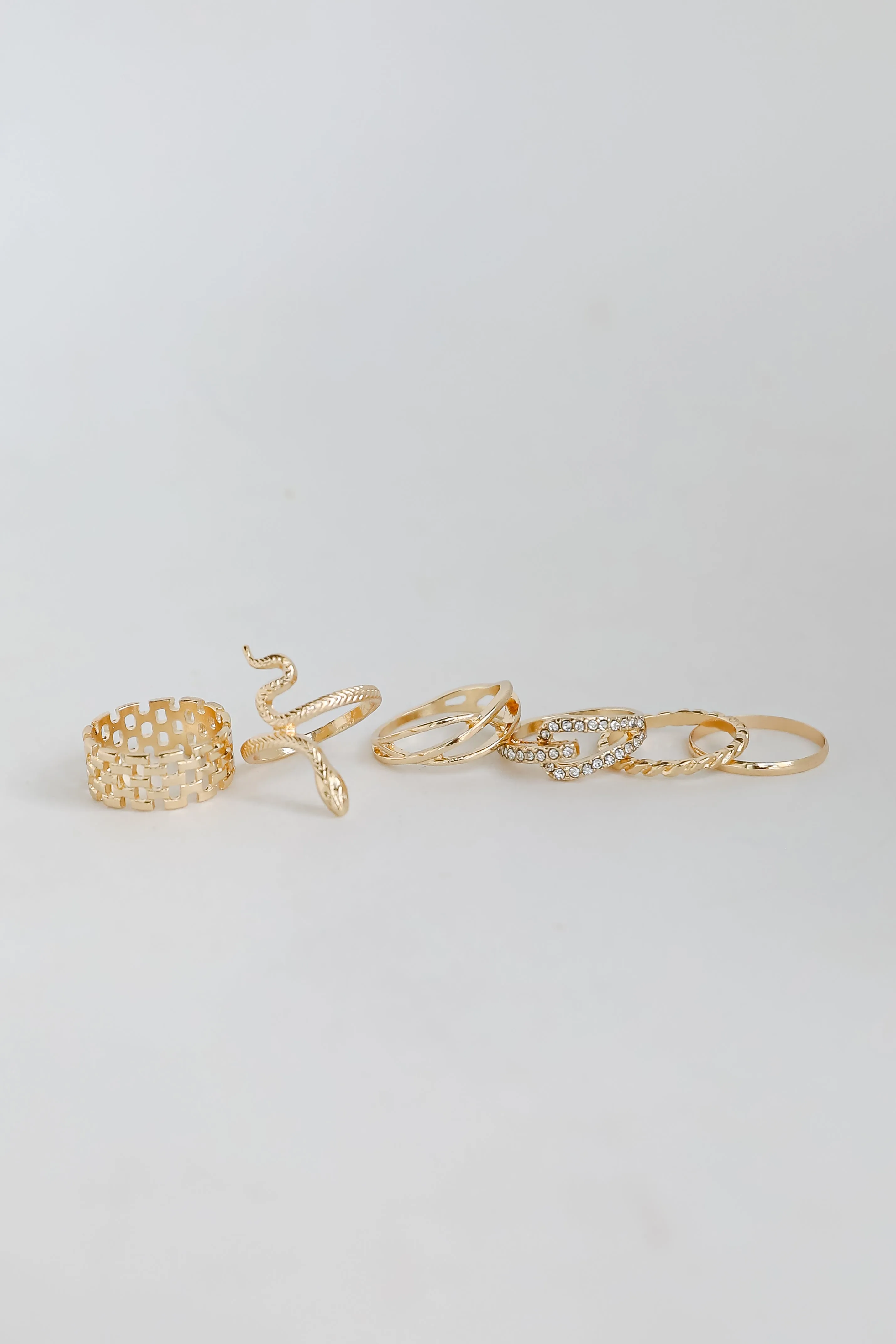 Margot Gold Snake Ring Set