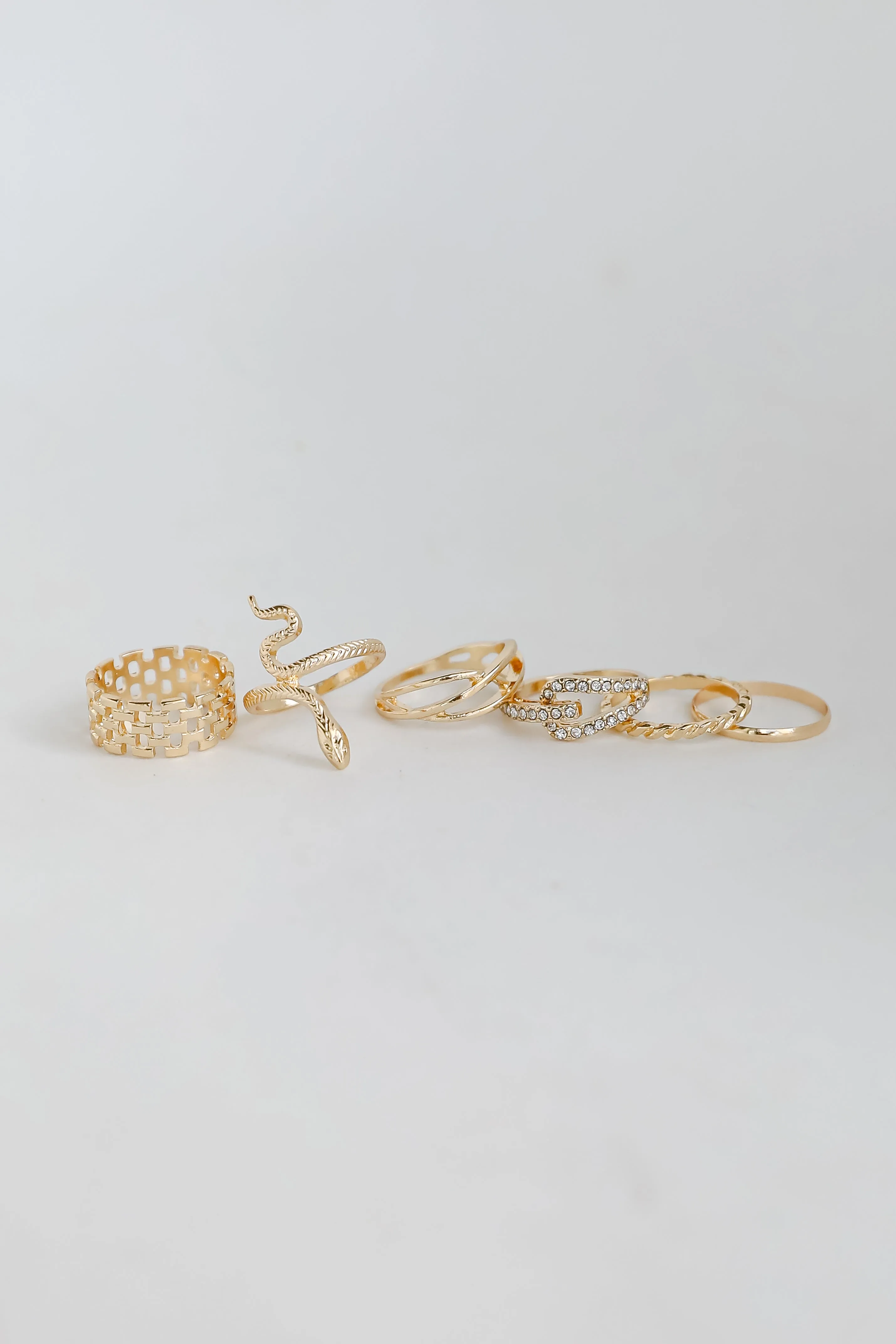 Margot Gold Snake Ring Set