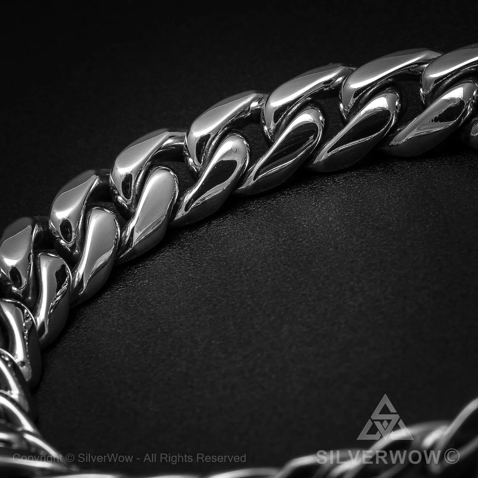 Mens Hammered ID Bracelet