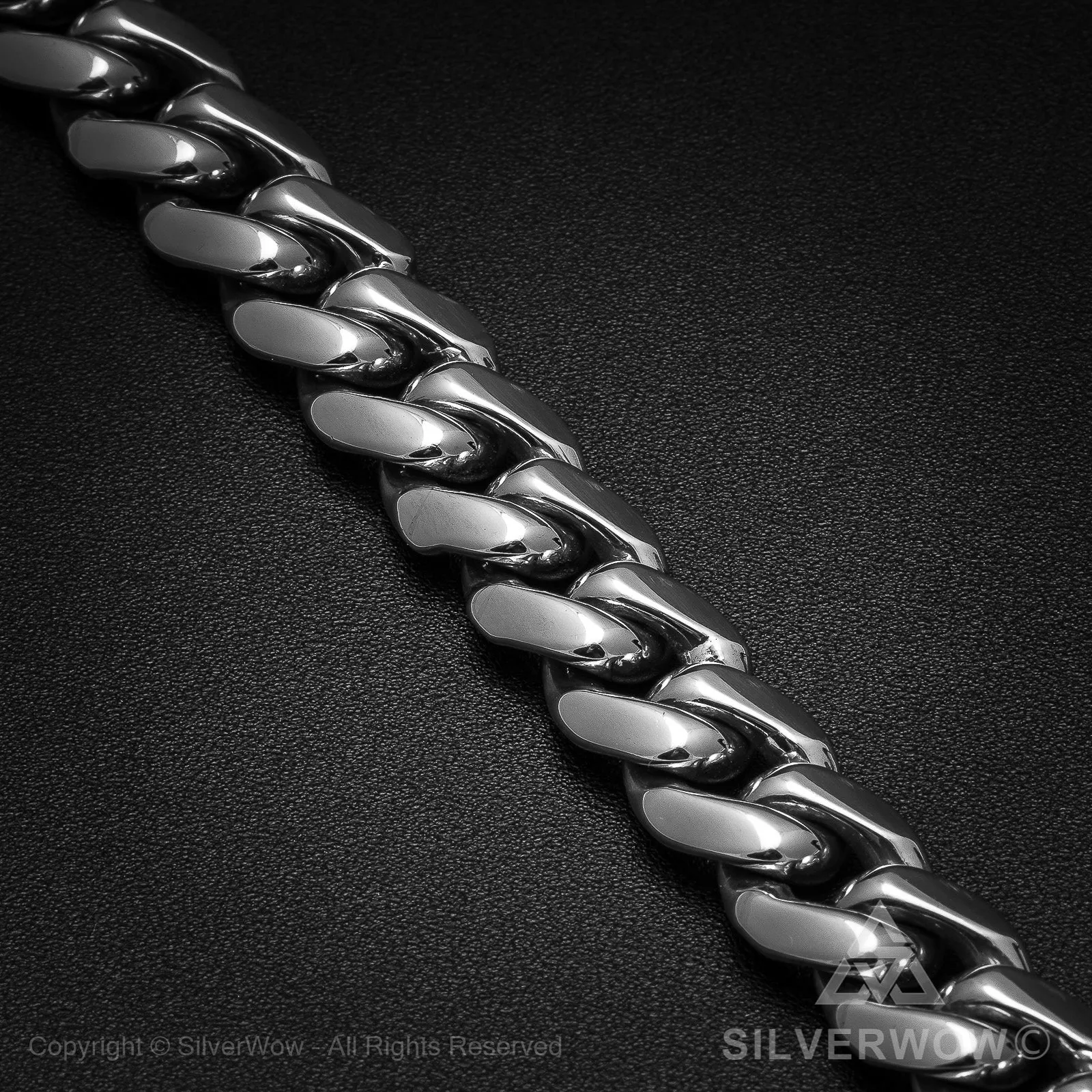 Mens Hammered ID Bracelet