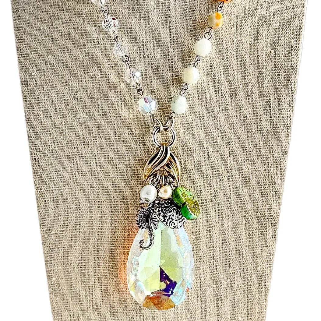 Mermaid Life Beaded Bauble Necklace