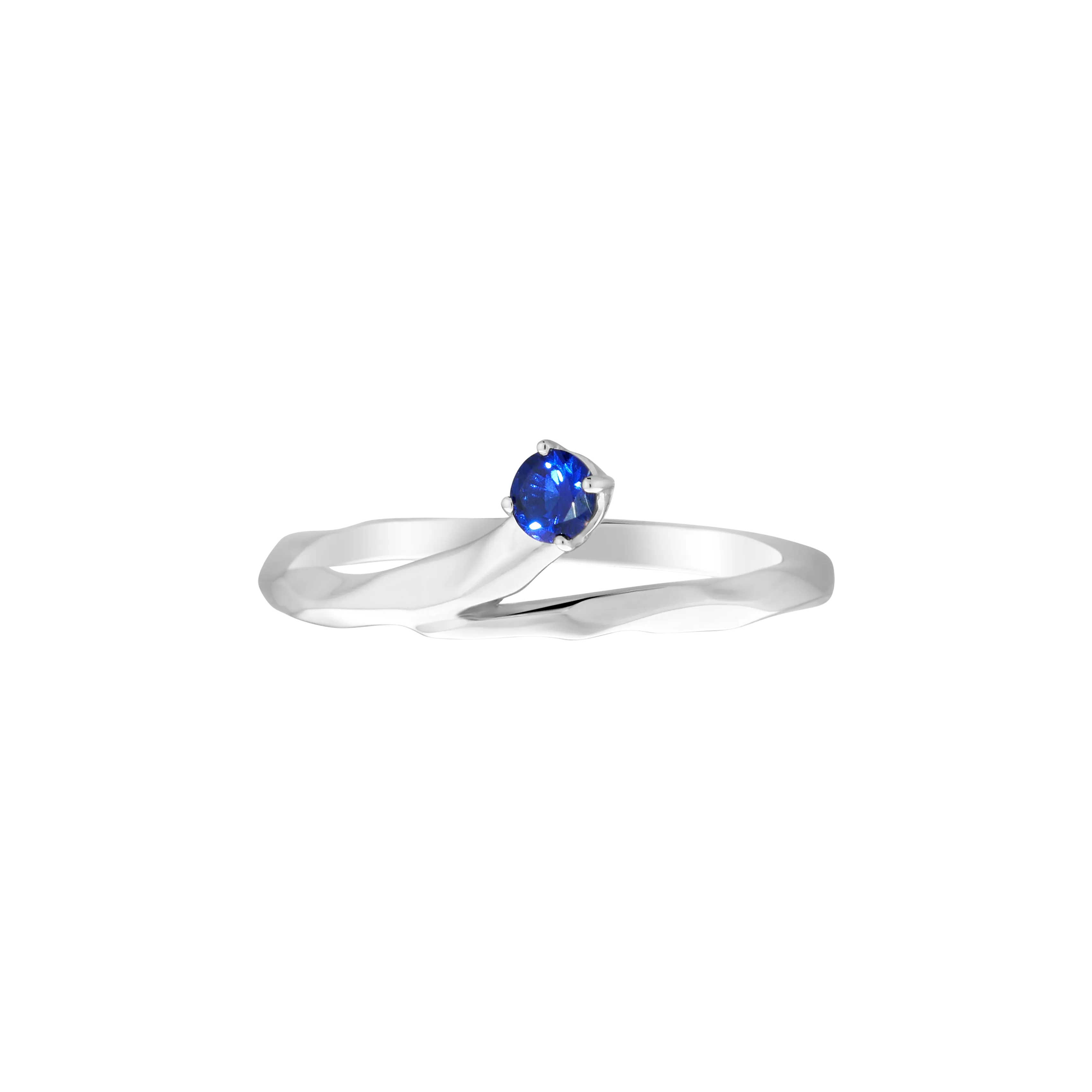 Meteor blue sapphire ring