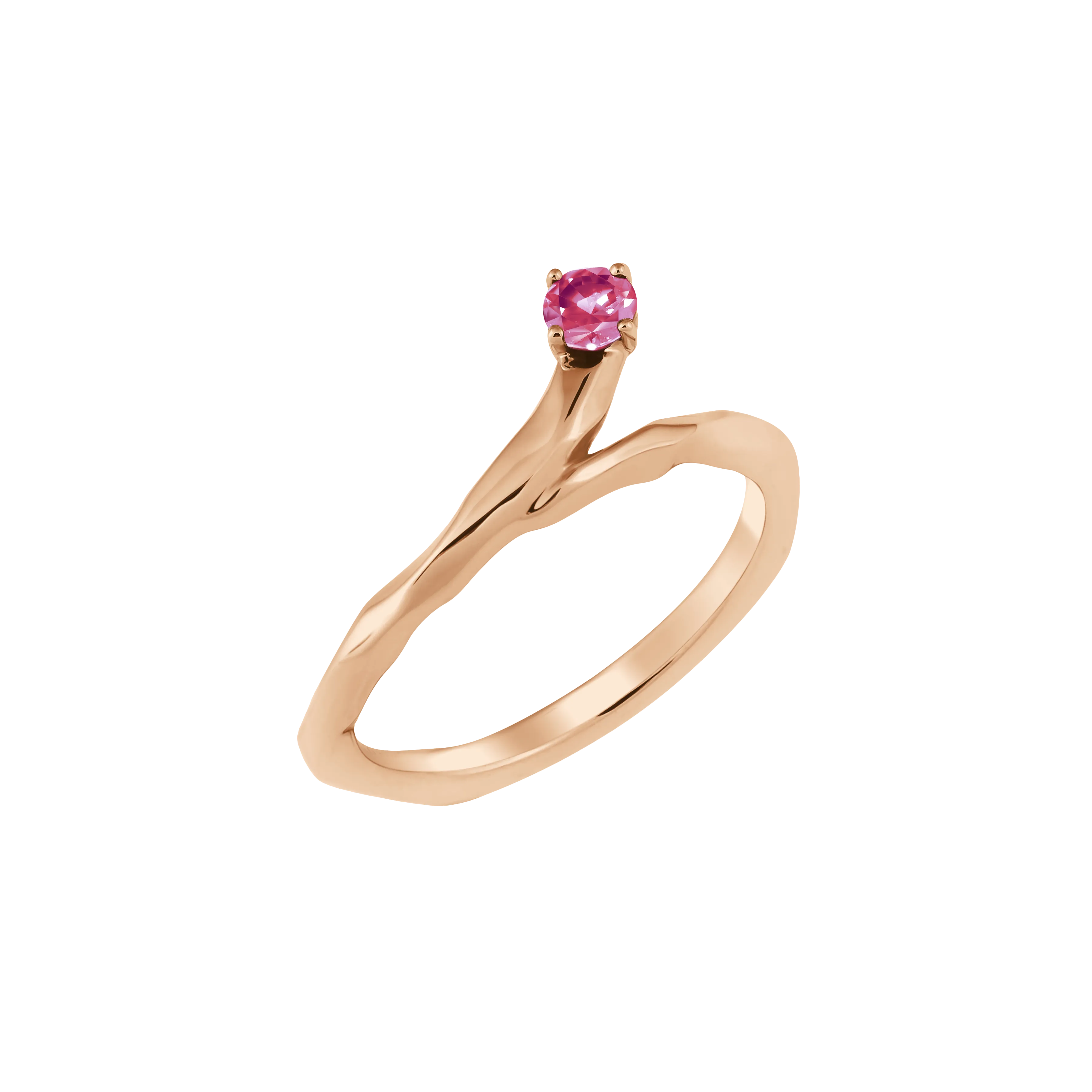 Meteor ruby ring