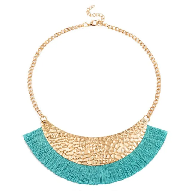 New Acrylic Punk Vintage Fashion Necklaces &Pendants Women Statement Necklace Gradient Drops Choker