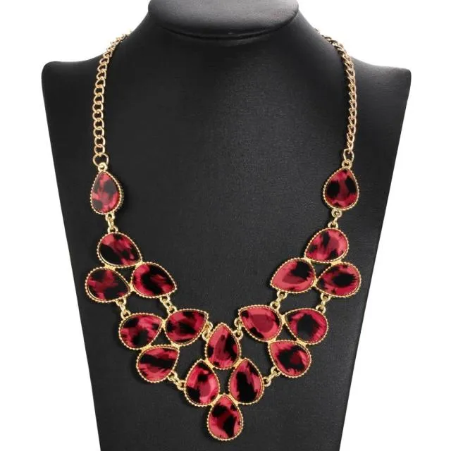 New Acrylic Punk Vintage Fashion Necklaces &Pendants Women Statement Necklace Gradient Drops Choker