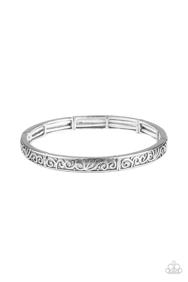 Paparazzi Bracelet ~ Precisely Petite - Silver