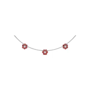 Petals Of Love Ruby Necklace