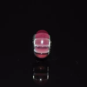 Pink Swirl Murano Glass Charm