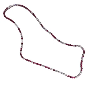 Ruby and Diamond Necklace