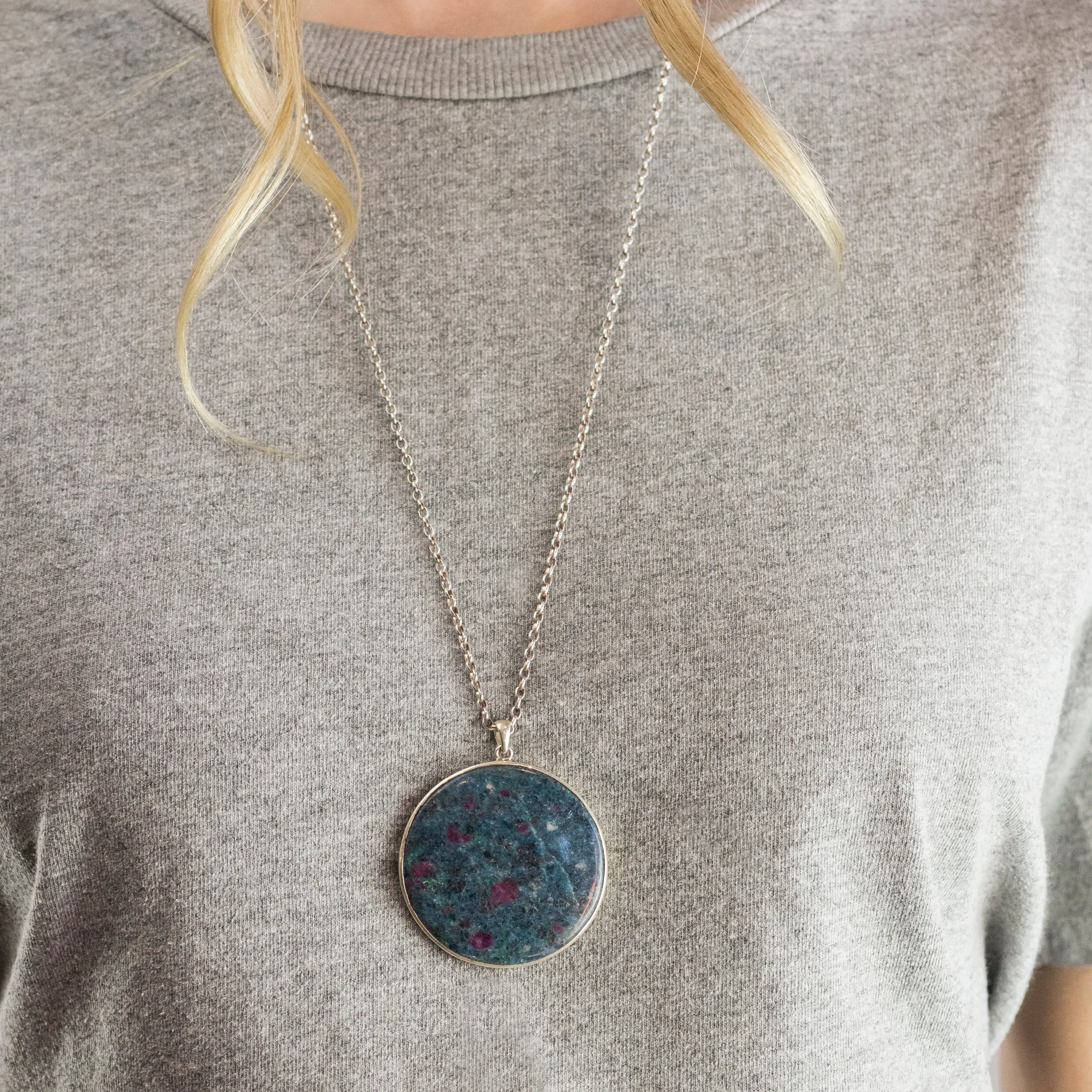 Ruby in Kyanite Necklace