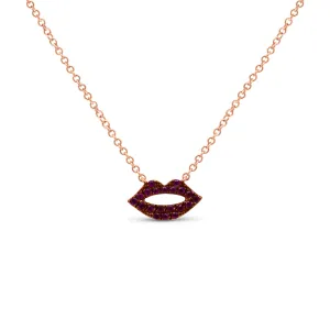 Ruby Lips Pendant