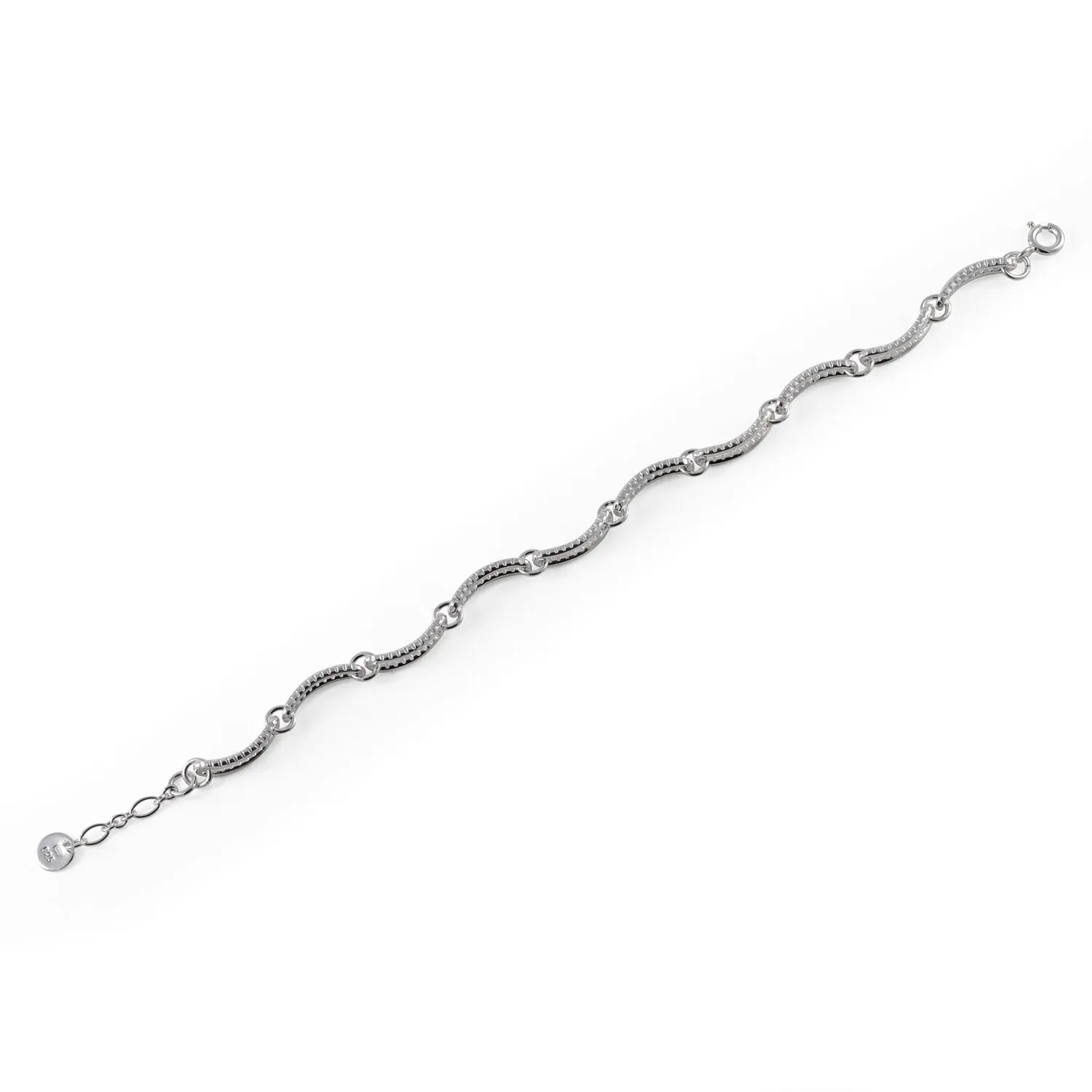 Serpentine Chain Bracelet - Silver