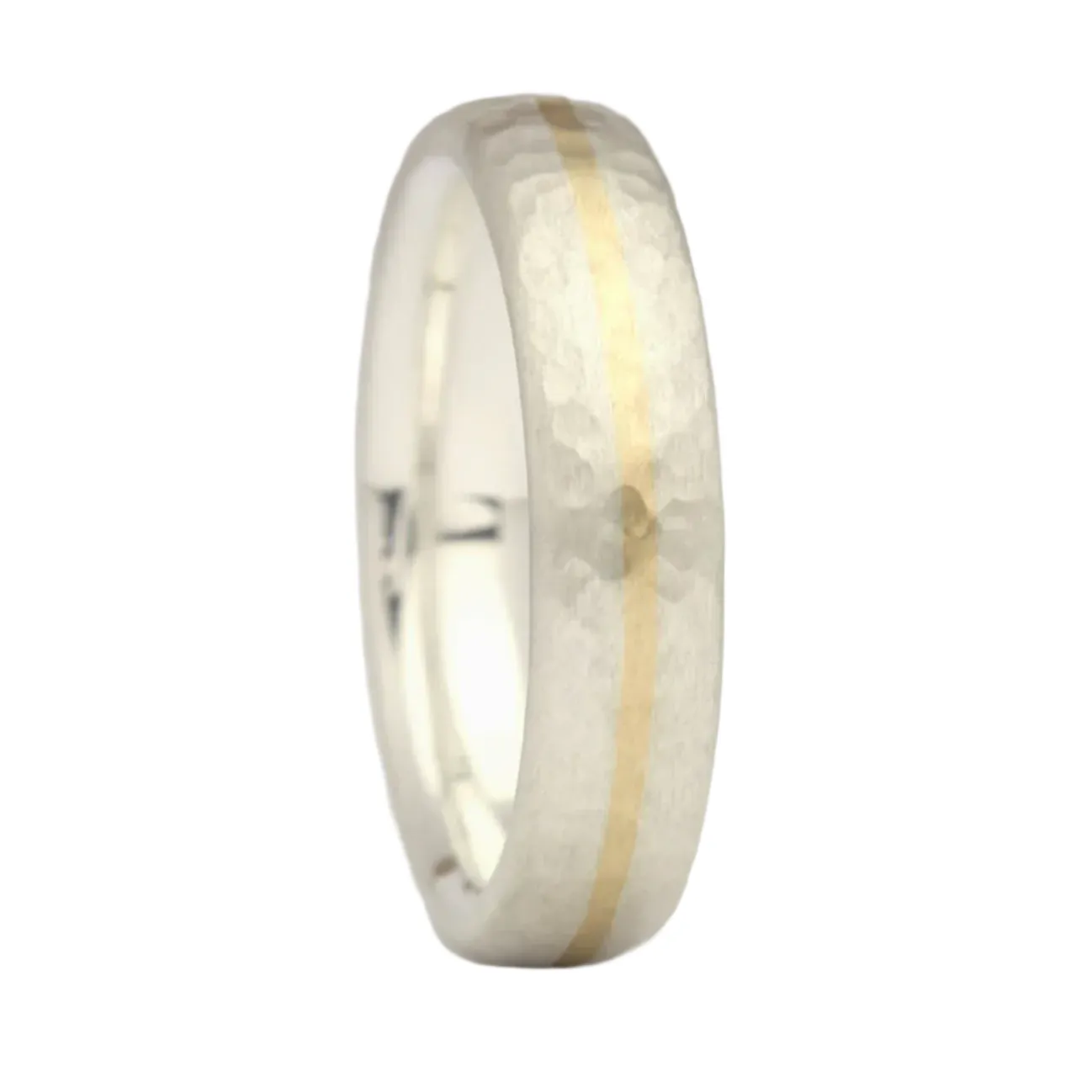 Silver and Gold Inlay Ring