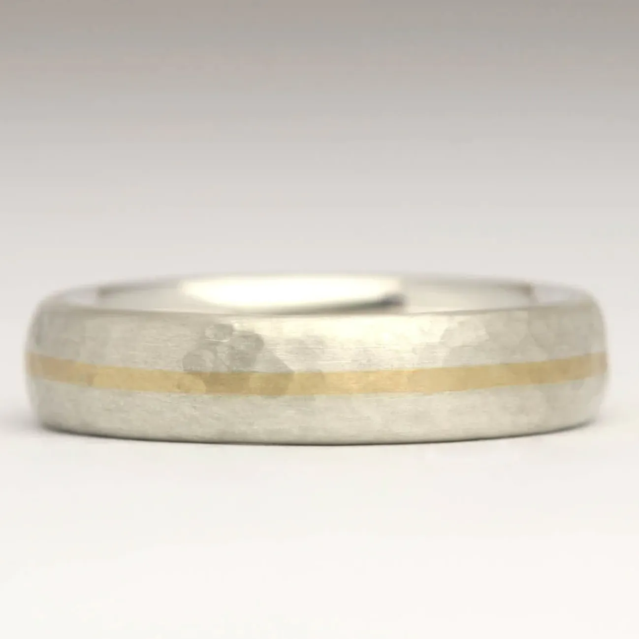 Silver and Gold Inlay Ring