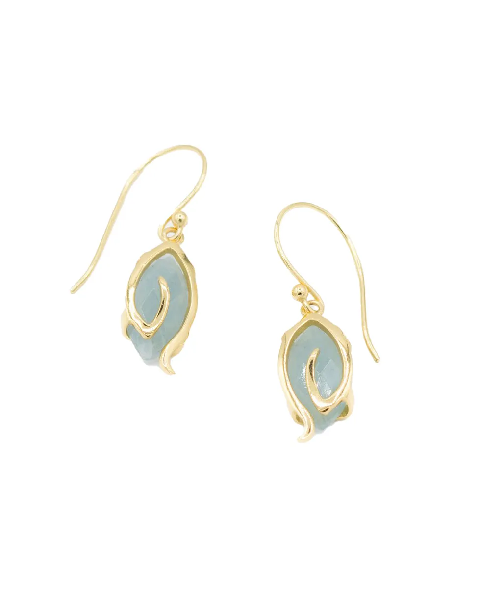 Stand Tall Classic Earrings (Aquamarine)