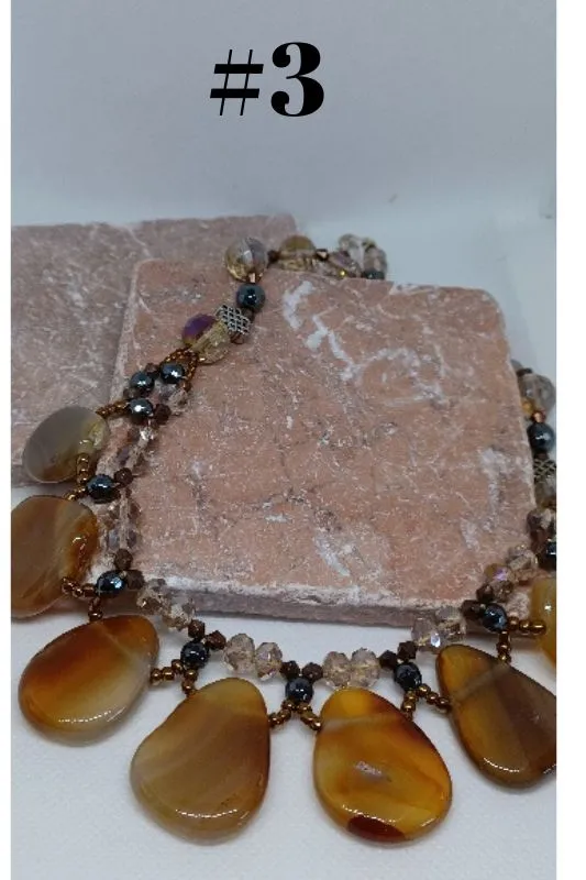 Statement Beads Quartz Crystals Necklaces