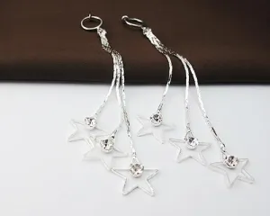 Tassel Stars Crystal Earrings Dangle Earrings for Women