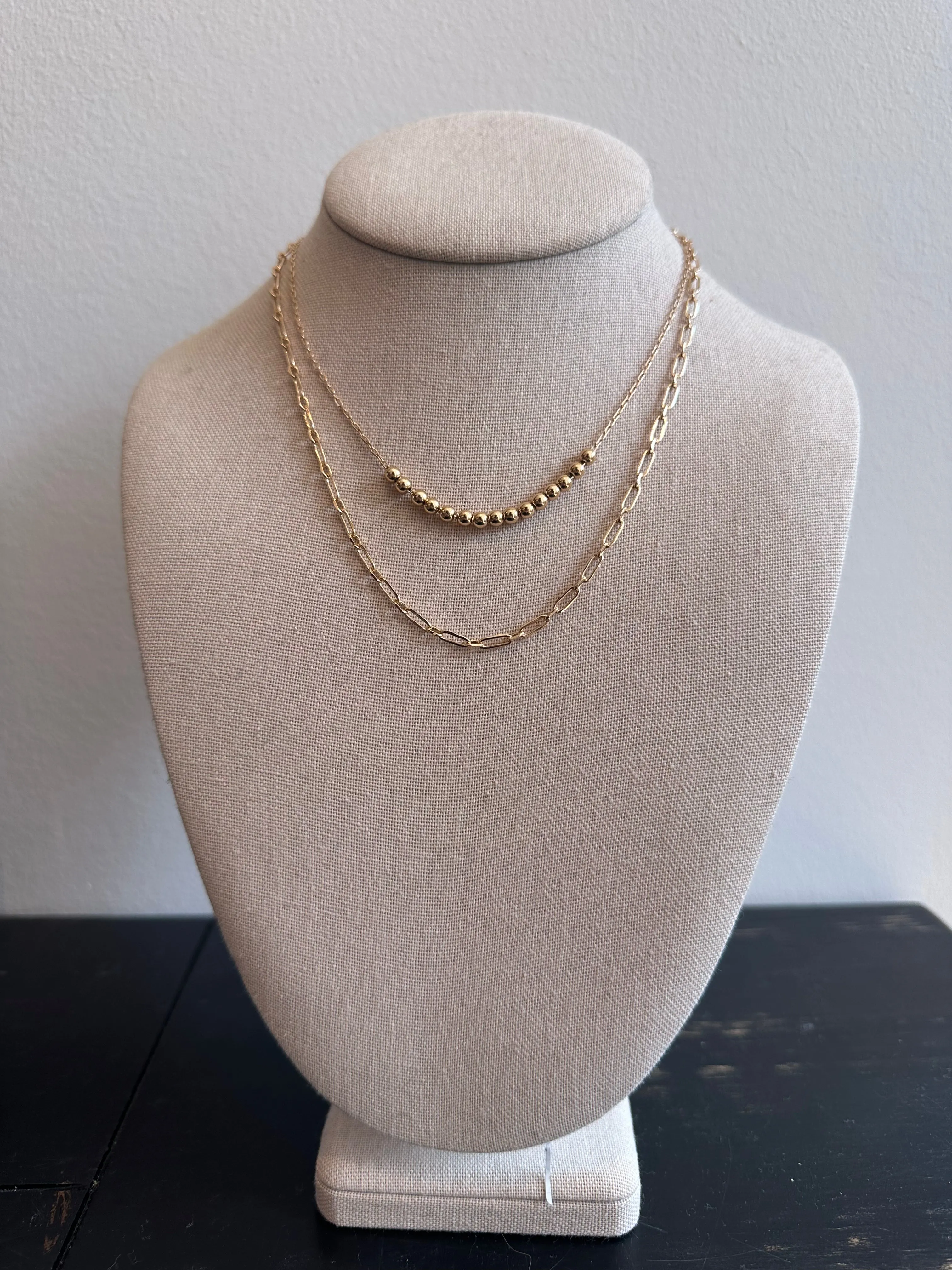 The Ciara Beaded Chain Necklace