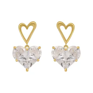 The Cinderella Heart Earring