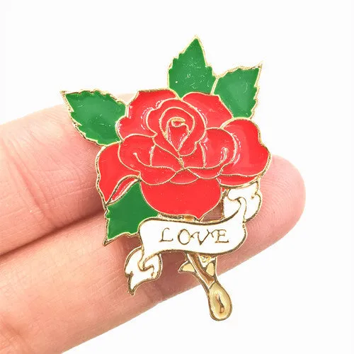 Timlee X223 Cute Animals Unicorn Enamel Pin Love Hand Beer WTF Rose Brooch Pins Button Pins Fashion Jewelry Wholesale