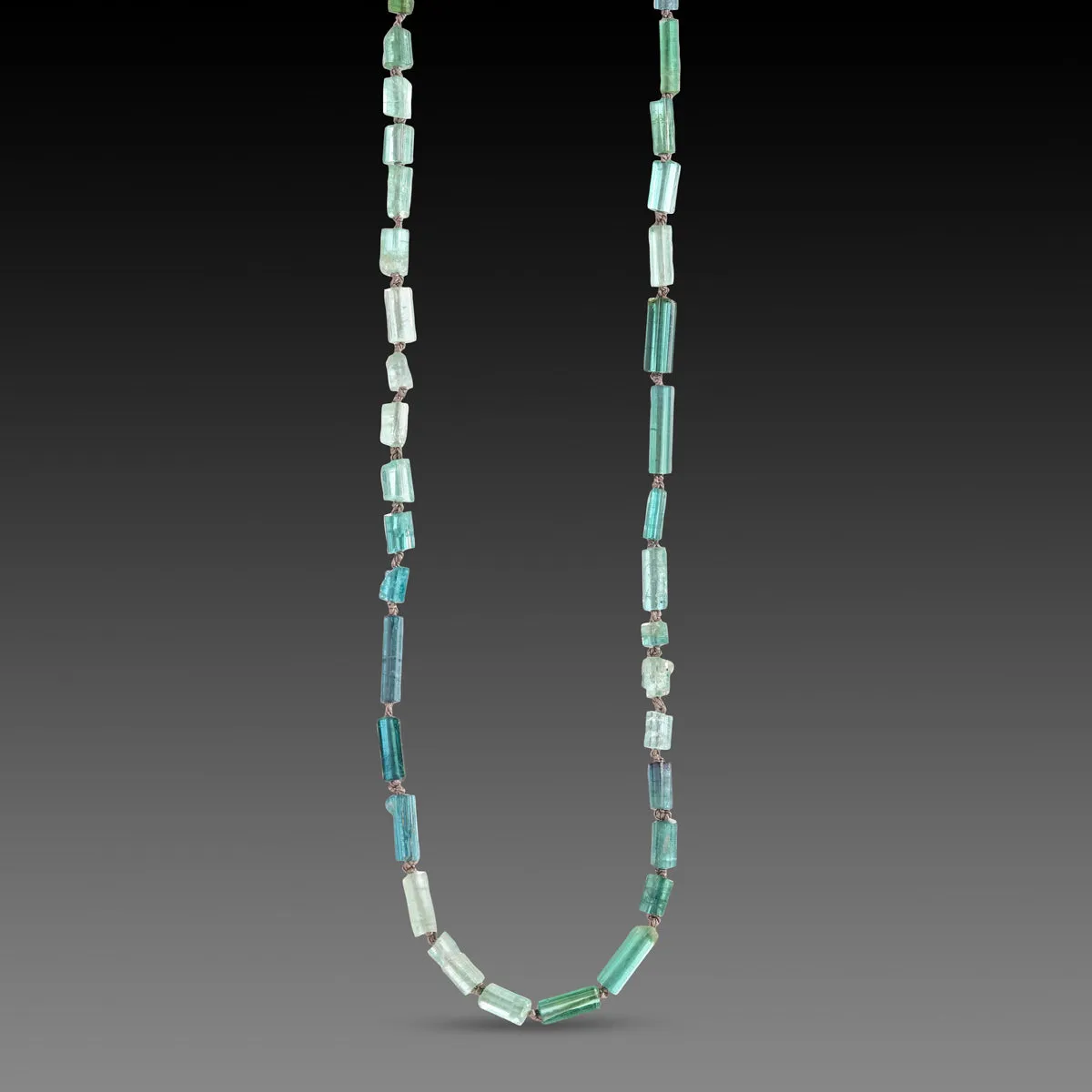 Tourmaline Crystal Necklace with 22k Charm