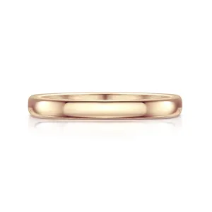 Traditional 2.5mm Wedding Ring in 9ct Rose Gold