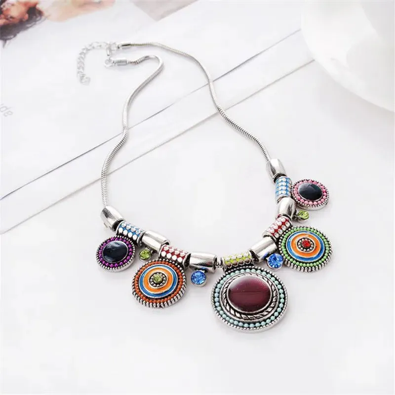 Trendy Jewelry 2022 New Vintage Jewelry Wholesale Gem Choker Necklace Woman Charm Statement Retro Necklaces & Pendants Gift