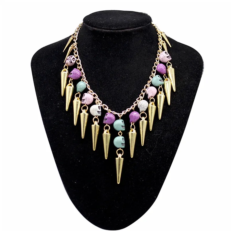 Trendy Jewelry 2022 New Vintage Jewelry Wholesale Gem Choker Necklace Woman Charm Statement Retro Necklaces & Pendants Gift