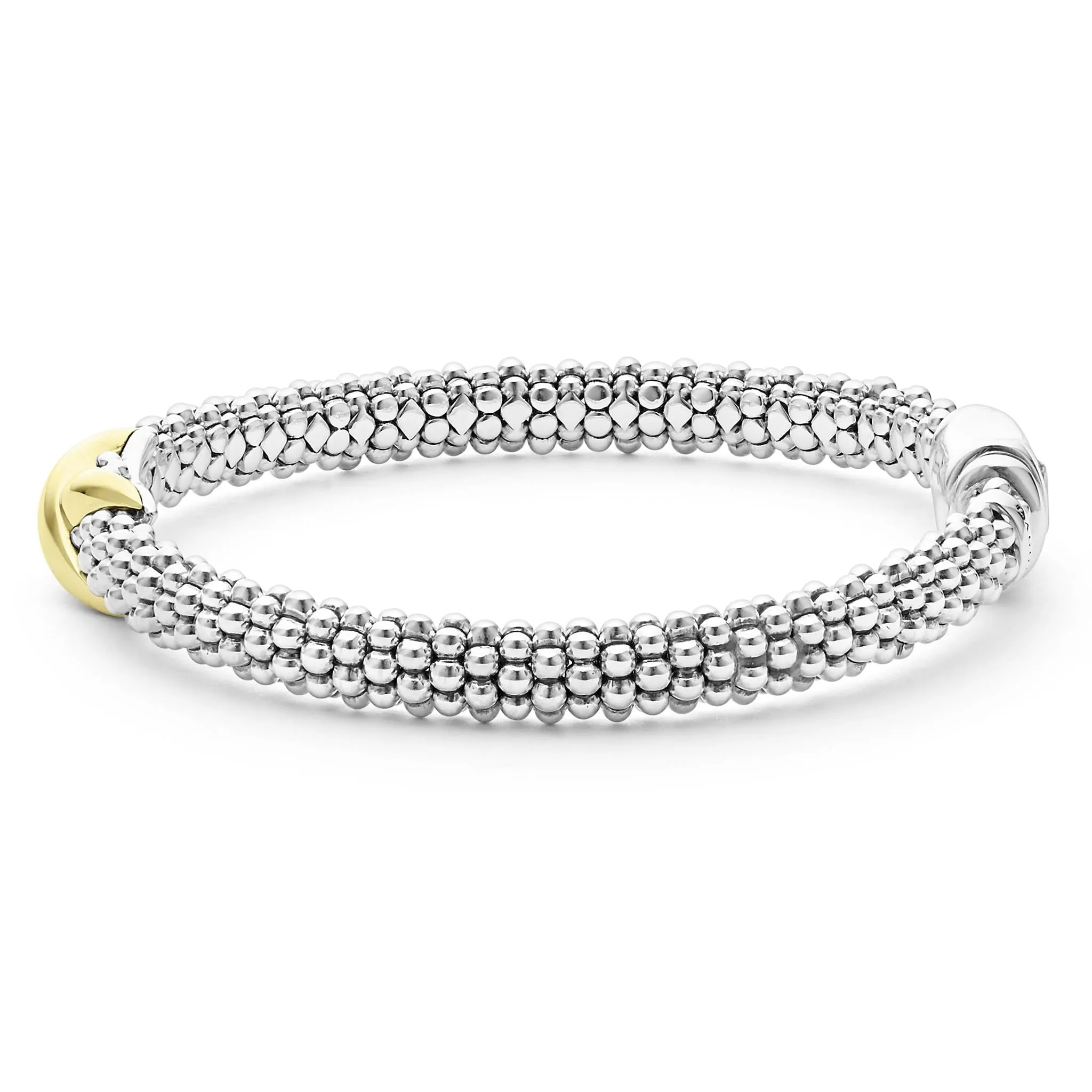 Two-Tone X Caviar Bracelet | 6mm