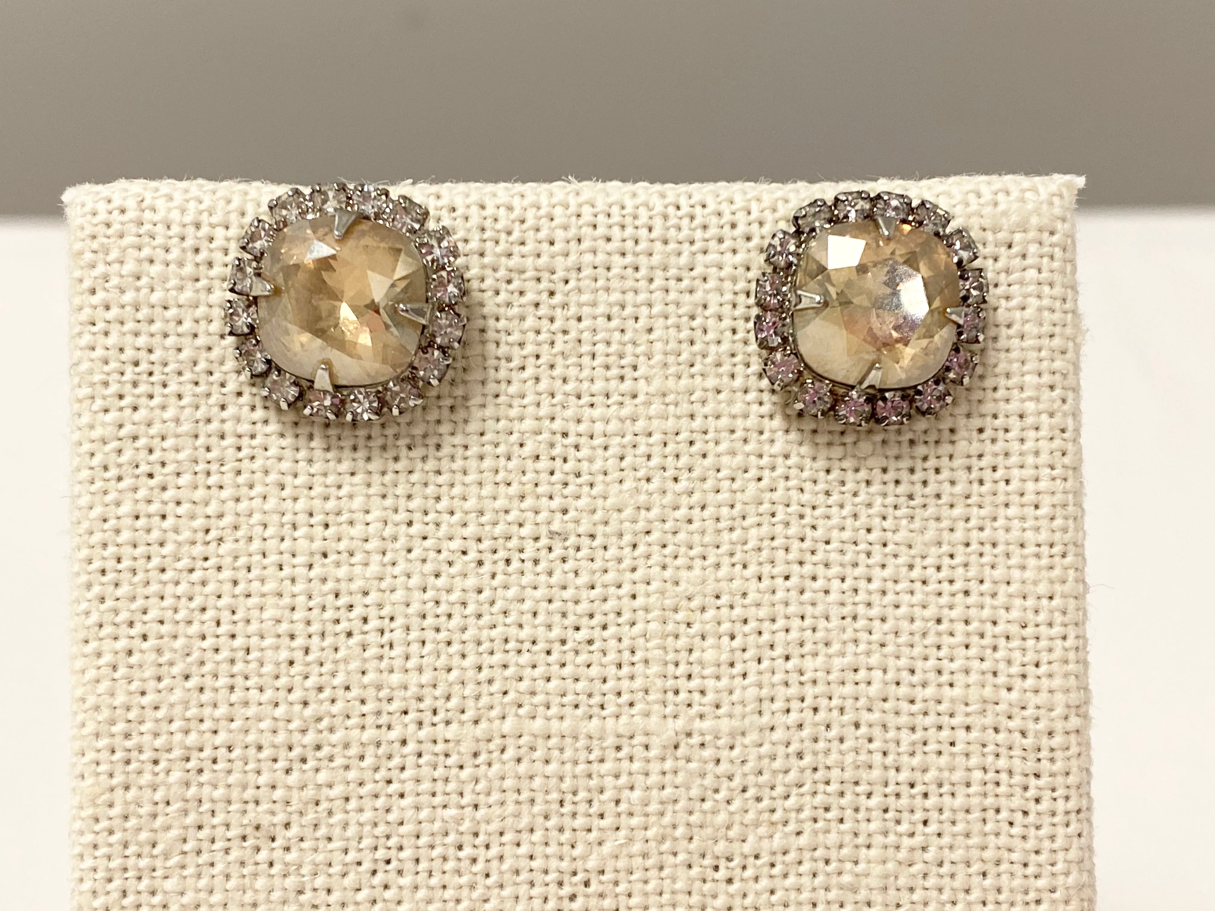 Vintage Gemstone Stud Earrings