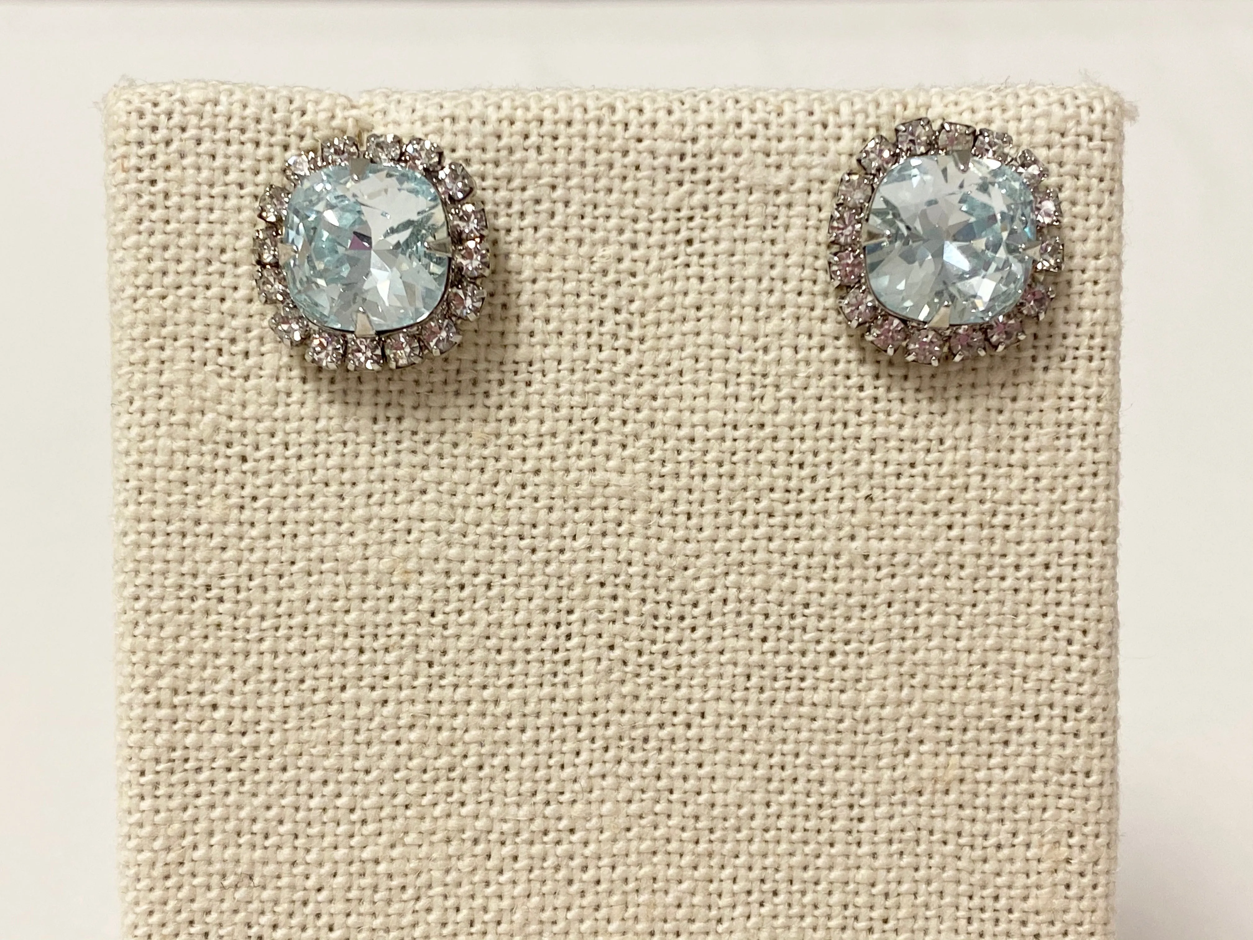 Vintage Gemstone Stud Earrings