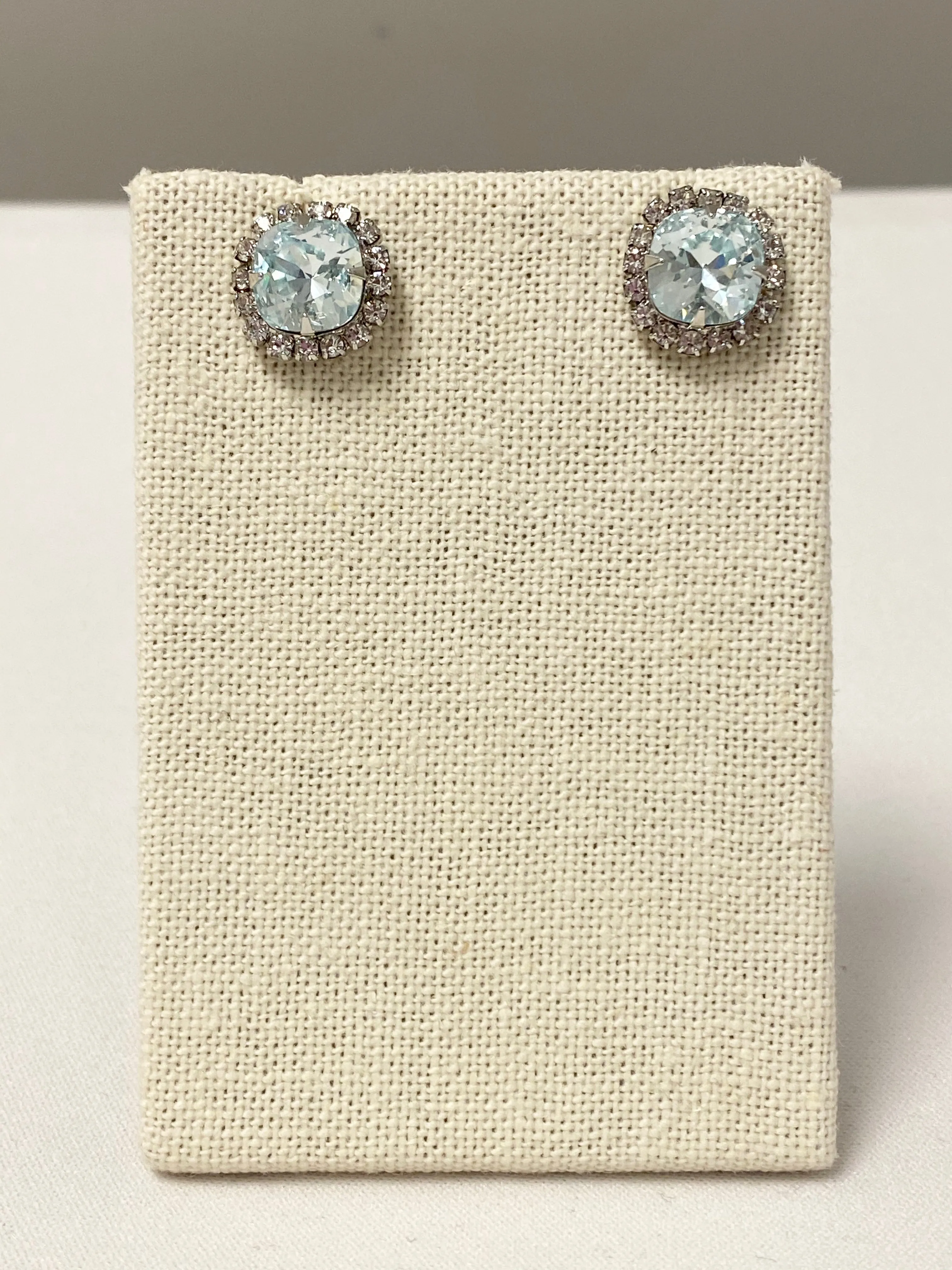 Vintage Gemstone Stud Earrings