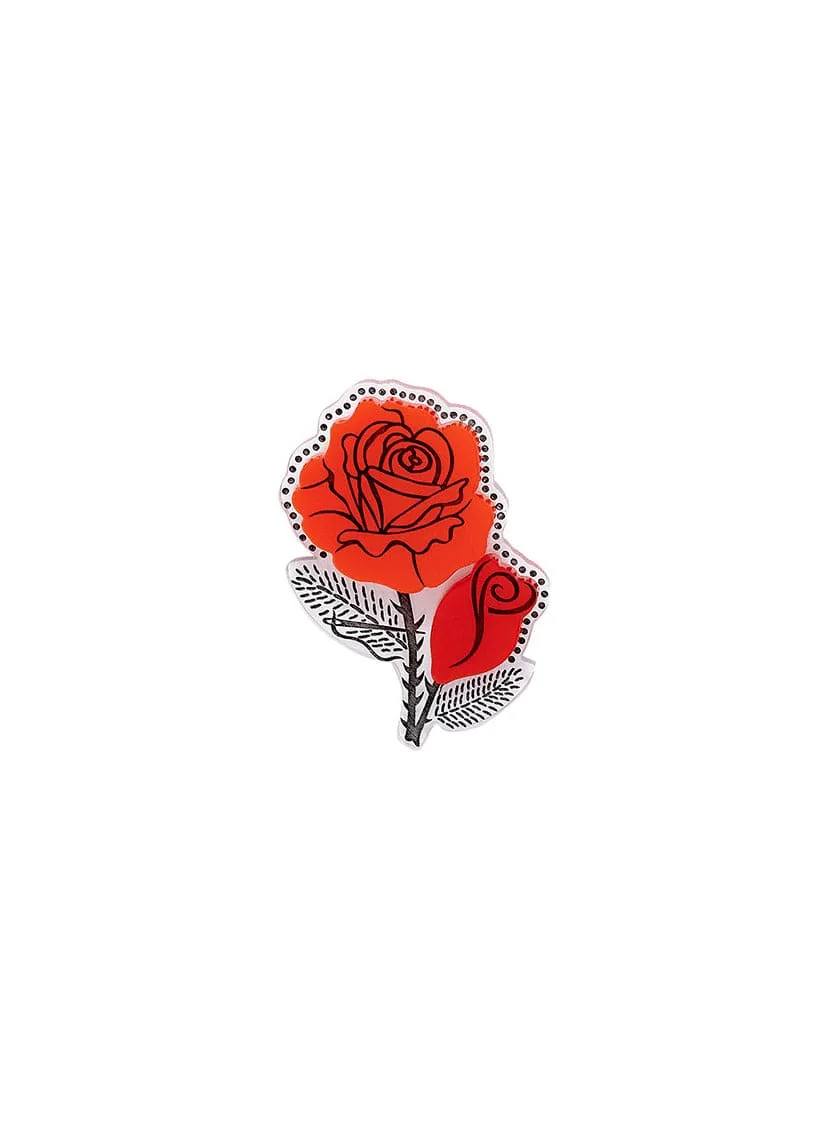 Western Rose Brooch