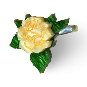 Yellow rose - ring - Set of 2